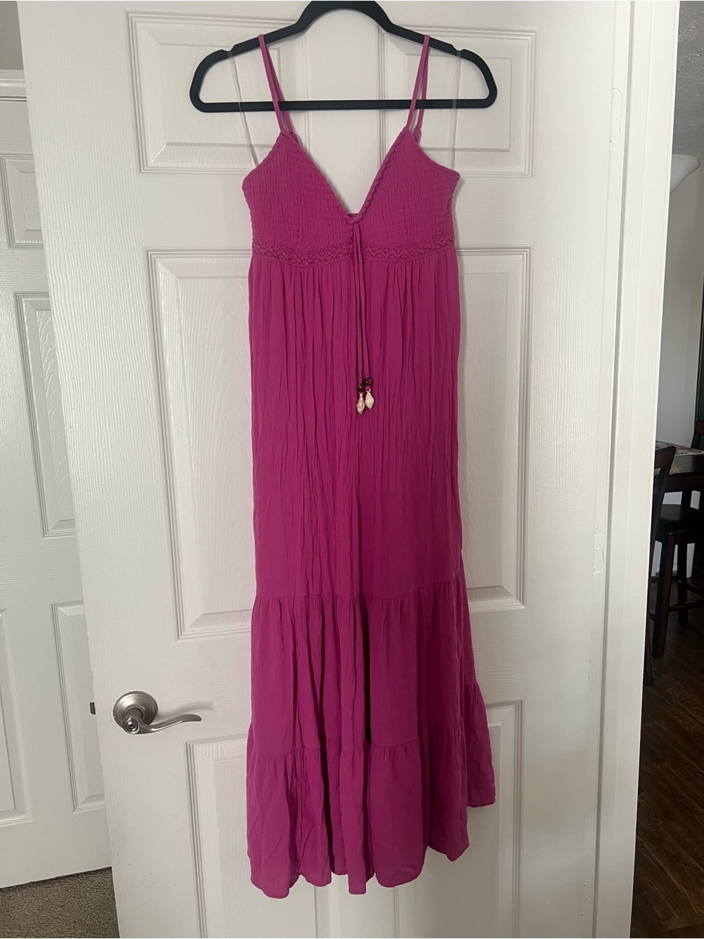 Women’s Fuchsia Spaghetti Strap Maxi Dress